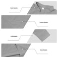 thumbnail image 6 of USNSM Mens Linen Henley Shirts Long Sleeve Casual Solid Color Summer Beach T Shirts with Pocket Lightweight Hippie Yoga Tops Gray XXL, 6 of 7