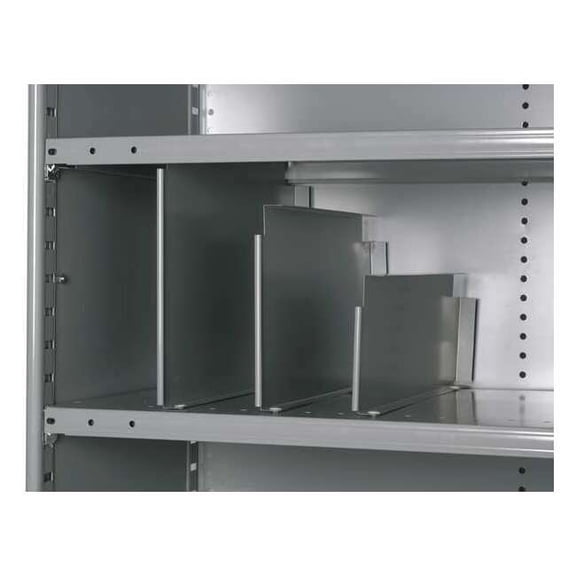 Hallowell Vertical Shelf Divider,20 ga.,Gray,PK12 5240-1206-12HG