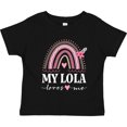 thumbnail image 3 of Inktastic My Lola Loves Me Granddaughter Girls Toddler T-Shirt, 3 of 5