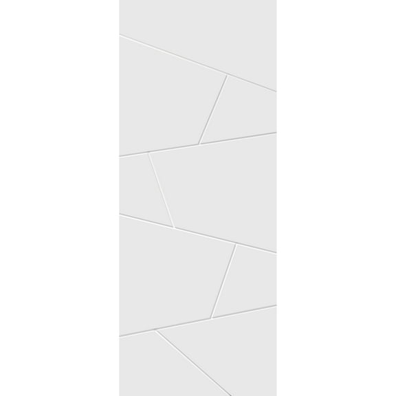 Slab Barn Door Panel 28 x 96 inches | Planum 0990 Painted White | Sturdy Finished Interior Doors | Pocket Closet Sliding