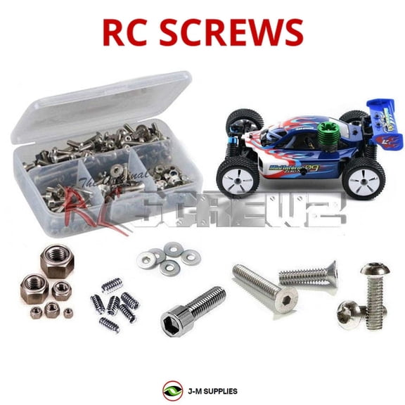 RCScrewZ Stainless Steel Screw Kit kyo080 for Kyosho Mini Inferno 09 Nitro 1/16 Buggy (#31311) | SET
