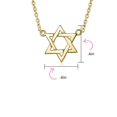 thumbnail image 3 of Bling Jewelry Womens Traditional Magen Judaic Star of David Pendant Necklace 14K Gold Plated Silver, 3 of 4