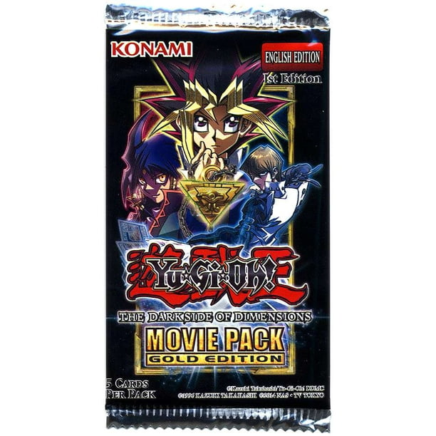 Yugioh Dark Side Of Dimensions Movie Pack Gold Edition Booster Pack Walmart Com Walmart Com