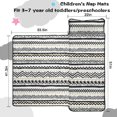 thumbnail image 5 of Geometric Stripe White Pattern Teens Toddler Nap Mat with Pillow, Sleeping Mat Bag for Preschool Daycare 51"x22", 5 of 6