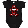 thumbnail image 3 of Inktastic Buffalo Plaid Gingerbread Man Boys or Girls Baby Bodysuit, 3 of 5