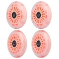 thumbnail image 1 of Wiggle Car Polyurethane Replacement Wheels Set (Front,2P Light Up), Swing Car Wheels Pack (Rear,2P Narrower) Upgrade For Ride-On Toys (Orange Pink), 1 of 5
