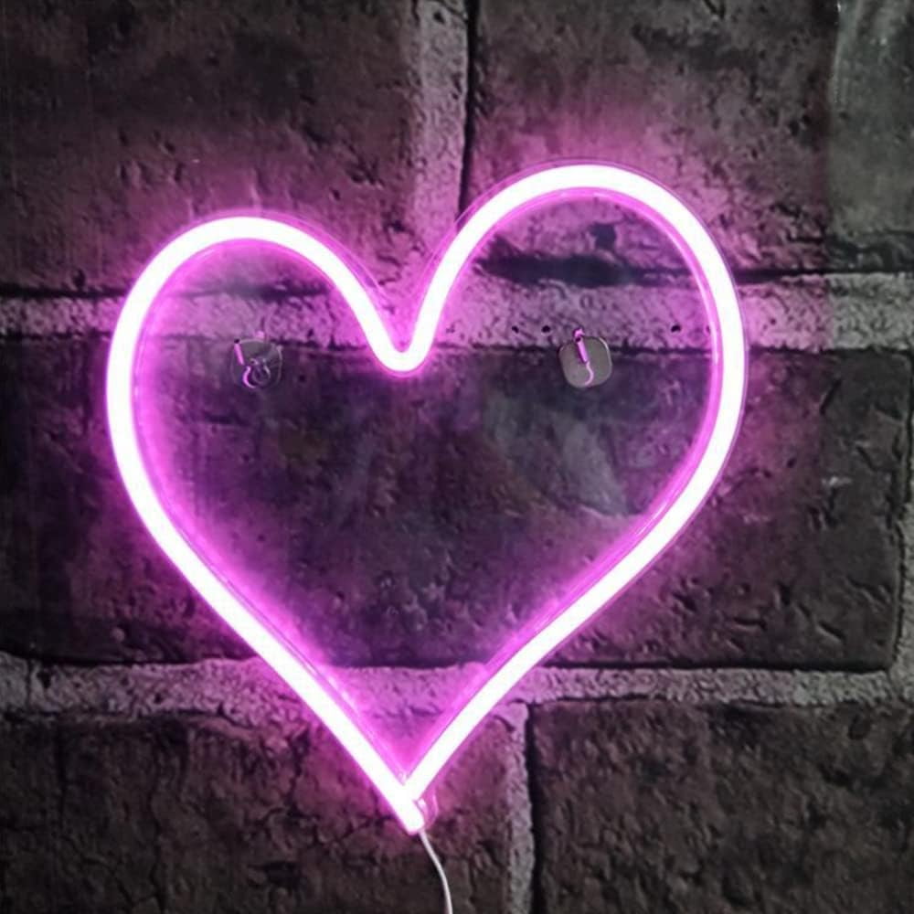 LINLIN Neon Night Light, LED Neon Signs Night Light Neon Lights for ...