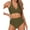 Army Green, variant on MSJUHEG Push Up Bathing Suits for Women,Summer Bikinis,Full Coverage Swimsuits for Women,Bralette Bikini Set,Ruched Tankini Tops for Women,High Waisted Swimsuits for Women, Army Green L