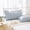 Dust Blue/White Plaid, variant on 2 Pack Off White Ruffled Euro Shams Pillow Covers, 100% Cotton Vintage Farmhouse Bed Pillowcases, 26x26 Decorative Throw Pillow Shams