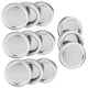 thumbnail image 5 of Tapas para tarros de boca regular, redondas, de 70 mm, con división, para enlatar especias y miel (XH00177, plateadas), 5 of 14