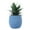 Blue, variant on MOQIN Artificial Succulent Potted Pineapple Decor, Fake Pineapple Home Office Kitchen Table Decoration for Bathroom Home Office Table Decor Indoor