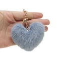 thumbnail image 4 of Unique Bargains 1 Pc Fashion Tassel Heart Handbag Charm Bag Accessories Blue, 4 of 5