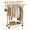 Glod-Large, variant on Clothes Rack Double Rods Rolling Clothing For Hanging Portable Garment With Wheels Coat Wardrobe Closet Load 240 Lbs Bedroom Laun