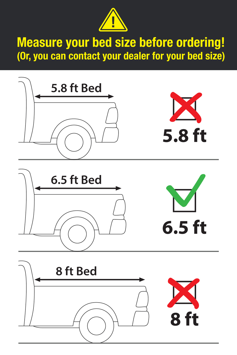 MaxMate Soft Roll-up Truck Bed Tonneau Cover Compatible with 2014-2018 Chevy Silverado GMC Sierra 1500; 2015-2019 2500 3500HD; 2019 LD / Limited | 6'7" (79") Bed | TCC169007
