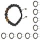 thumbnail image 2 of Minnieouse Parejas Pulseras Negro Mate Rock Difusor Única Energía Delicadas Mujeres Accesorios Regalos para Hombres ojo de tigre 10Conjunto, 2 of 6