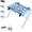 Blue, variant on 2-in-1 Foldable Pet Grooming Bed, Portable Dog Cats Bathing Stand, for Bathing and Haircuts