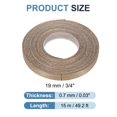 thumbnail image 2 of Uxcell Edge Banding, Wood Veneer Tape Pre-glued Flexible Plywood Edge Banding with Hot Melt Adhesive for Furniture Restoration Walnut 3/4 Inch x 49 ft, 2 of 7