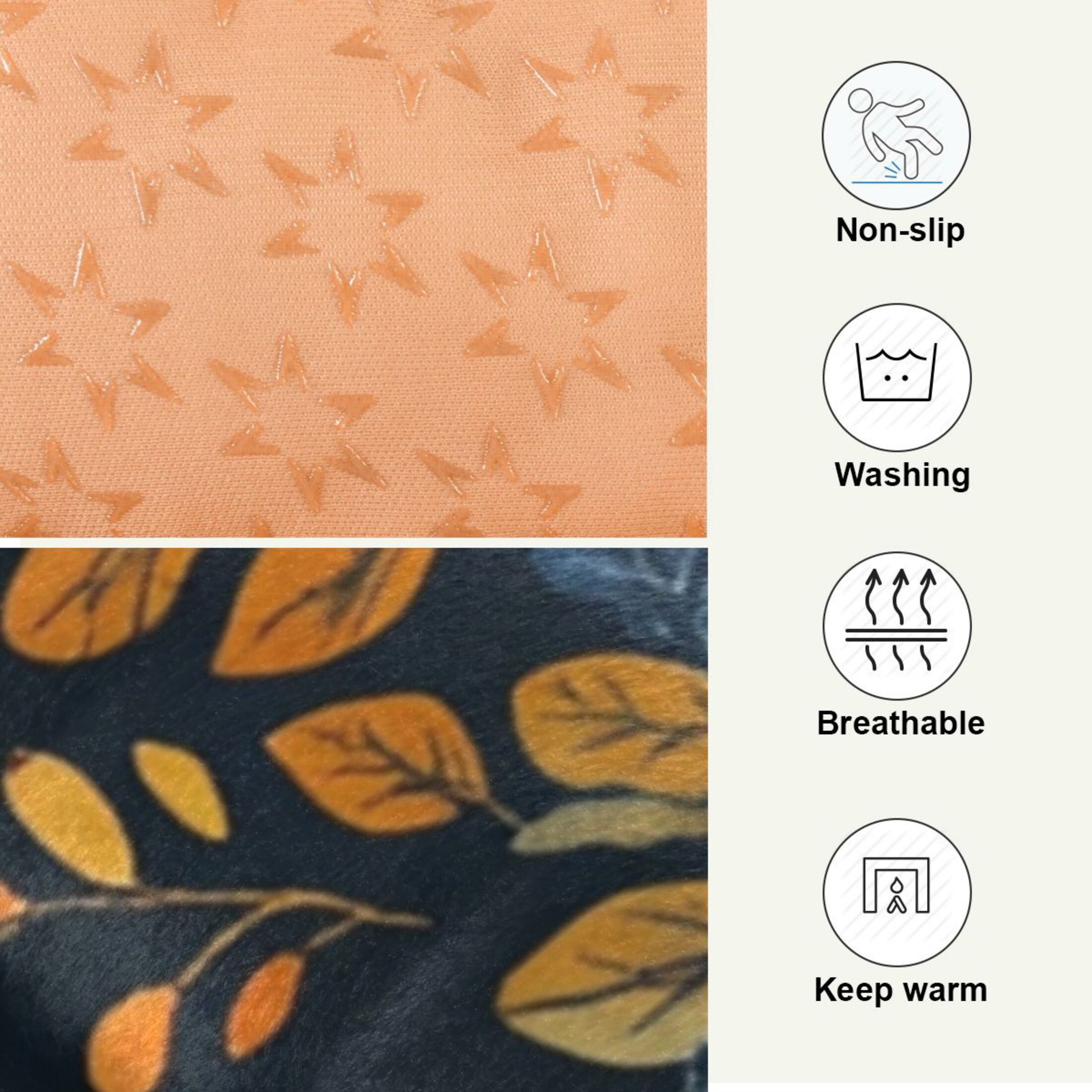 Qxltty Cute Fox Pattern Ped Pad Wear-resistant and Hard to Bite Through Sleeping Pad for Small Medium Large Dogs Winter Pet Bed 36×24in
