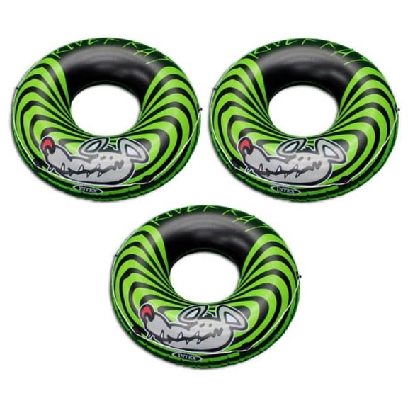 3-Pack Intex River Rat 48-Inch Inflatable Tubes For Lake/Pool/River | 3 x 68209E