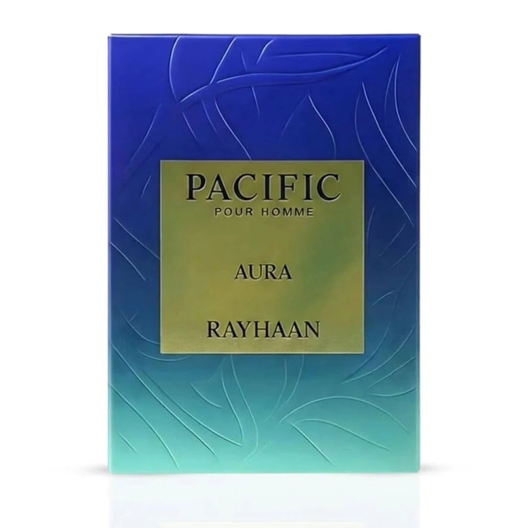 RAYHAAN Pacific Aura Eau De Parfum Spray for Men, 3.4 oz / 100ml