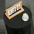 thumbnail image 4 of 3 Drawer Sliding Barrel Modern Bedroom Nightstand, Black, 4 of 8