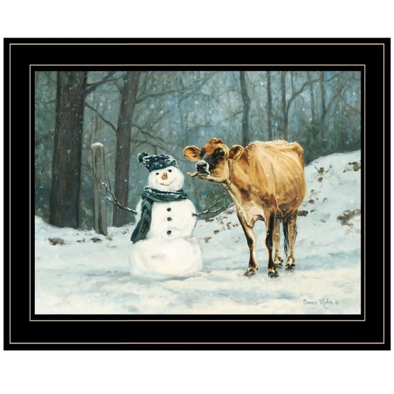 Trendy Decor4U "Well Hello There" by Bonnie Mohr, Ready to Hang Framed Print, Black Frame