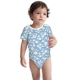 thumbnail image 2 of Yiaed Daisies Flowers Print Infant Climbing Short Sleeve Onesie One-Piece Baby Bodysuit Clothes 0-12 Months -18 Months, 2 of 6