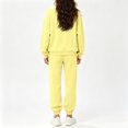 thumbnail image 5 of Resicozy 2 Piece Sets for Women 2026 Fall Lounge Sets Outfits Crew Neck Travel Matching Sets Clothing Sweatsuits Yellow 3XL, 5 of 5