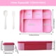 thumbnail image 2 of Caja bento apta para microondas, diseño libre de BPA y a prueba de fugas, perfecta para niños y adultos, 6 + 1 compartimentos que incluyen recipiente para salsa, fácil de limpiar y apta para, 2 of 5