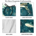 thumbnail image 4 of luoweisi Men's Beach Shorts Quick Dry Swim Trunks with Mesh Lining Whale L, 4 of 5
