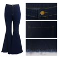 Black Flare Jeans Women Vintage Stretch Skinny Denim Pants Fashion