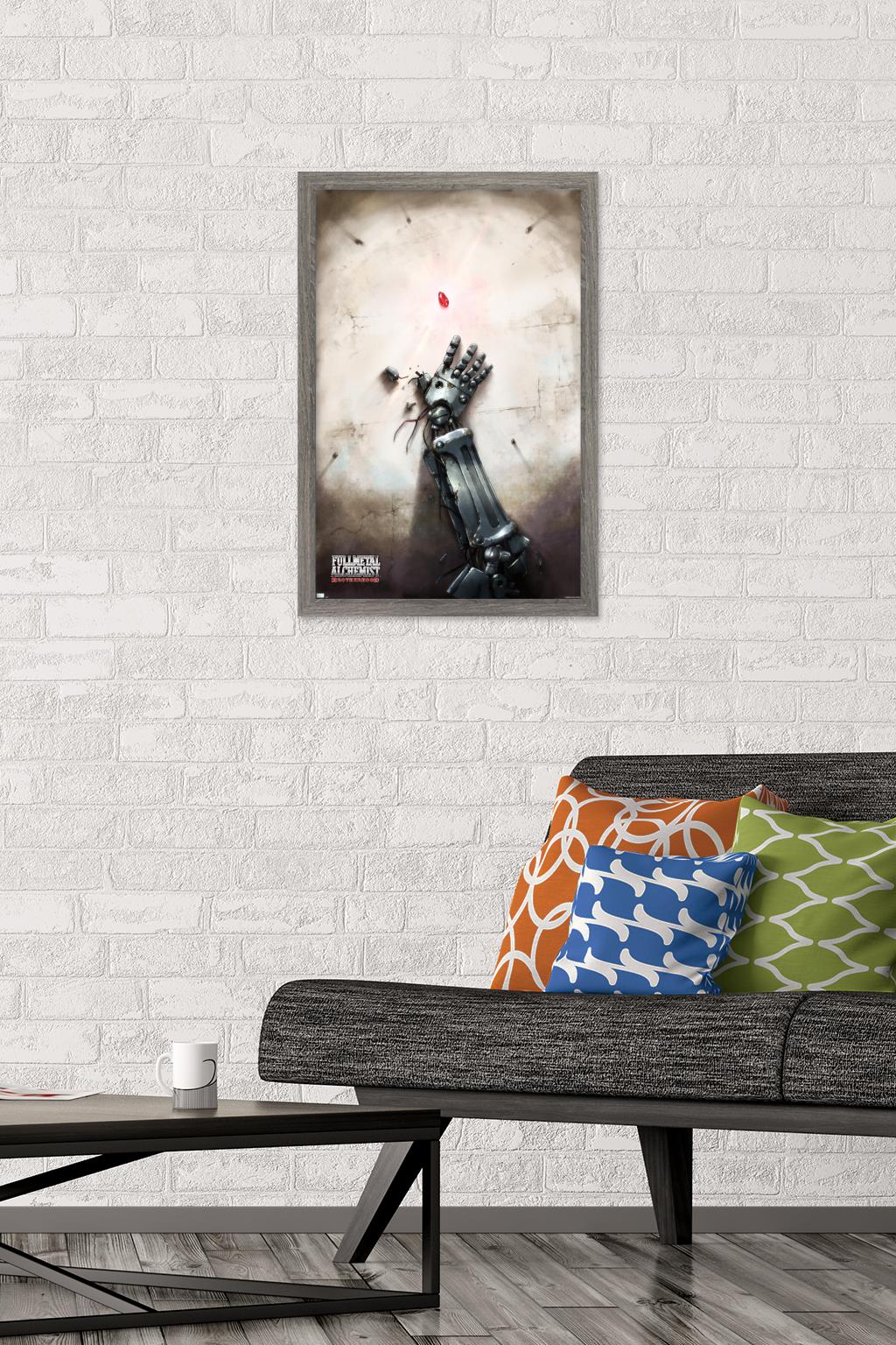 Fullmetal Alchemist: Brotherhood - Key Art 4 Wall Poster, 14.725" x 22.375" Framed