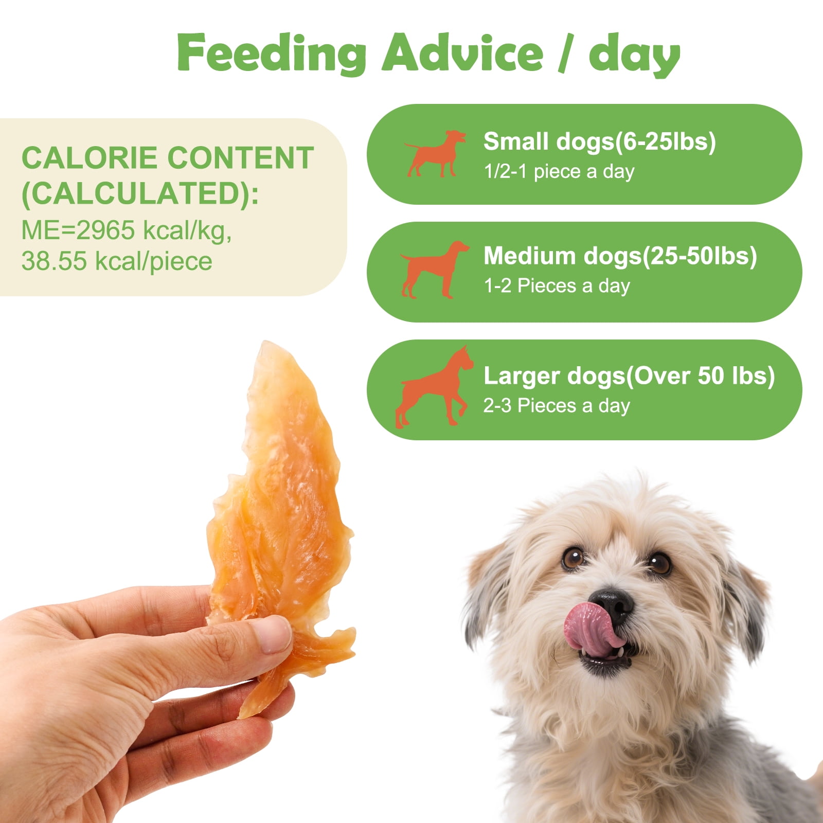 MON2SUN Chicken Jerky Slice Dog Treats, 14 oz