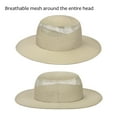 thumbnail image 6 of Bucket Summer Mens Sun Hat Water Repel Mesh Net Light Weight UV Protection Outdoor Cap by Solaris, 6 of 7