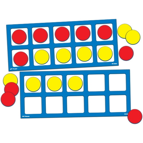 EAI Education Jumbo QuietShape Foam Ten Frames with Counters
