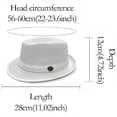 thumbnail image 3 of Hot Sales Under $5 White Cowboy Cowgirl Hats for Women Men GIJNRIUIUA Men's Mesh Hat Breathable Summer Sun Hat Short Brim Panama Hat With Beach Hats, 3 of 6