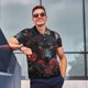 thumbnail image 4 of Balery Rose Full Moon Black Wolf Camisa Polo de Hombre con Estampado, de Manga Corta y Tejido Medio, Camisa Tipo Golf Polo-X-Large, 4 of 6