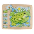thumbnail image 2 of Bloques De Patrón De Madera,Rompecabezas de bloques de madera,Juguete Montessori de madera,Rompecabezas de animales,Rompecabezas de madera para niños pequeños,Rompecabezas de cubo de, 2 of 9