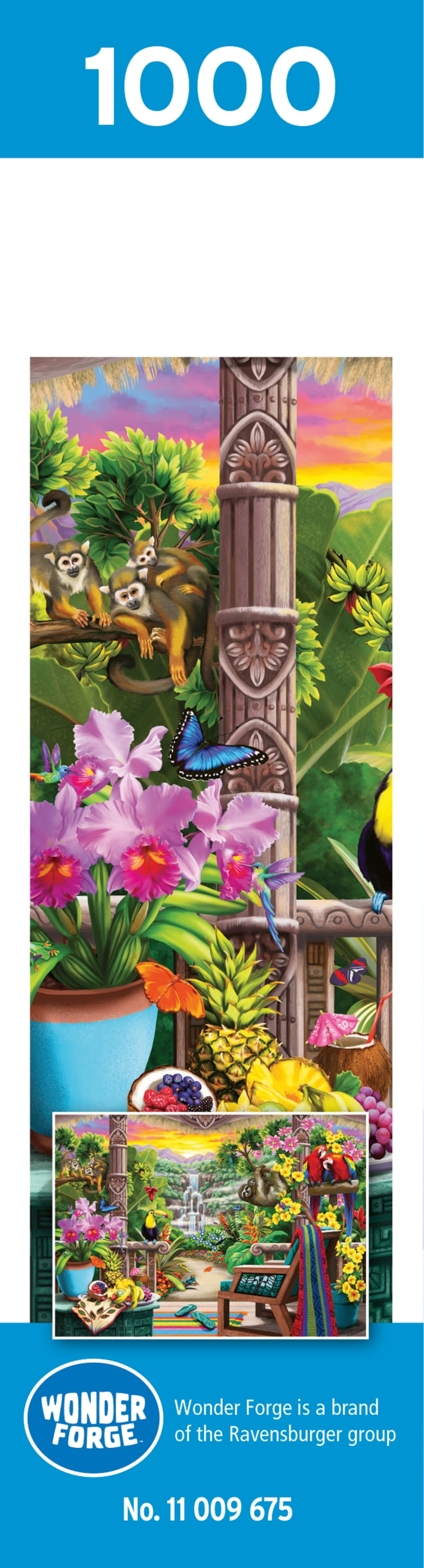 Ravensburger Wonder Forge Puzzle Series - Tropical Retreat (2024), 1000 Piece Jigsaw Puzzle