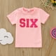 thumbnail image 4 of Gibobby blusas y camisas para Niñas Camisas para cumpleaños de niños, camiseta de manga corta con bordado de letras, Tops de regalo para niños y niñas (Rosa, 3-4 Años), 4 of 5