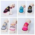 thumbnail image 6 of 6 Pack Dog Shirt Boy Pet Clothes Doggy Tee Tank Top Kitten Shirts ，Cute Breathable Outfit Apparel for Cats Small Dogs, 6 of 6
