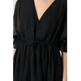 thumbnail image 5 of Nakd Plunge V-Neck Chiffon Dress Black, 5 of 5