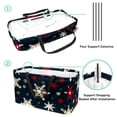 thumbnail image 4 of Snowflake Reusable Foldable Oxford Cloth Storage Bins: Large Capacity Shopping Bags for Laundry and More, 4 of 7