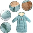 thumbnail image 4 of HAHDAXIA Baby Warm Sleeping Bag Newborn Hooded Romper Winter Wearable Blanket, 4 of 6