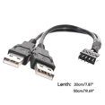 thumbnail image 4 of Cable de extensión USB macho a macho para placa base, doble USB-A a carcasa de PC, 9 pines, s202412241092, 4 of 5
