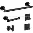 thumbnail image 2 of Amdohai 5 Pieces Bathroom Hardware Accessories Set Towel Bar Robe Hooks Toilet, 2 of 9