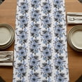 thumbnail image 5 of Table Runners 36 Inches Long Dress Scarves, Blue Floral Farmhouse Kitchen/Dining Table Runner, Short Coffee Tablerunners, Abstract Watercolor Flower Leaf Plant 13x36 Inch, 5 of 9