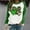 Green, variant on St Patricks Day Shirts Crew Neck Top Long Sleeve Shamrock Multicolor Soft Sweatshirts For Women L