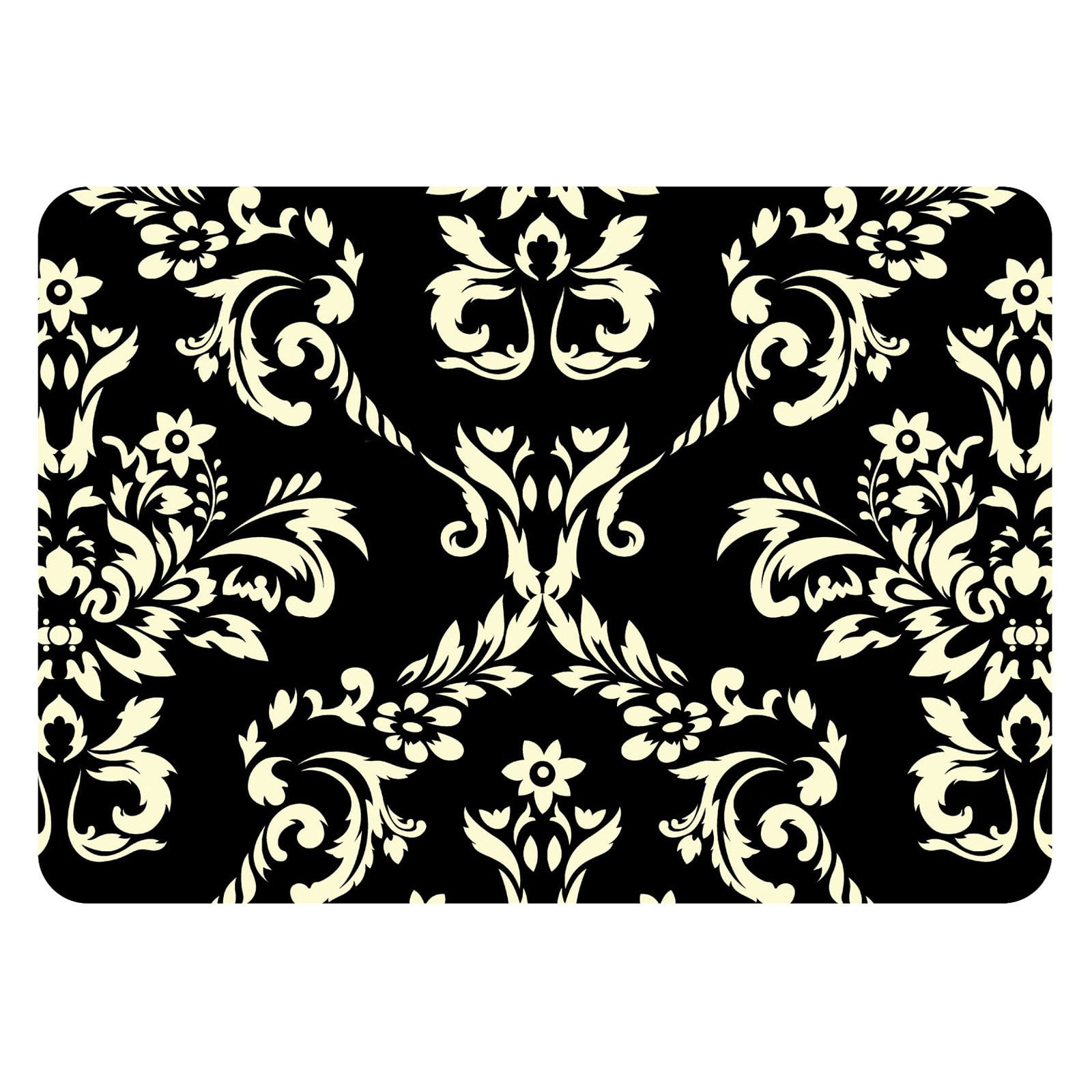 Bungalow Flooring Damask Indoor Outdoor Doormat 1.83 x 2.58 ft. by