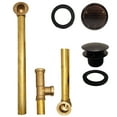 thumbnail image 6 of Westbrass 17 ga. Tip-Toe Drain Bathtub Waste Assembly with Patented Deep Soak Overflow, Antique Bronze, 6 of 6
